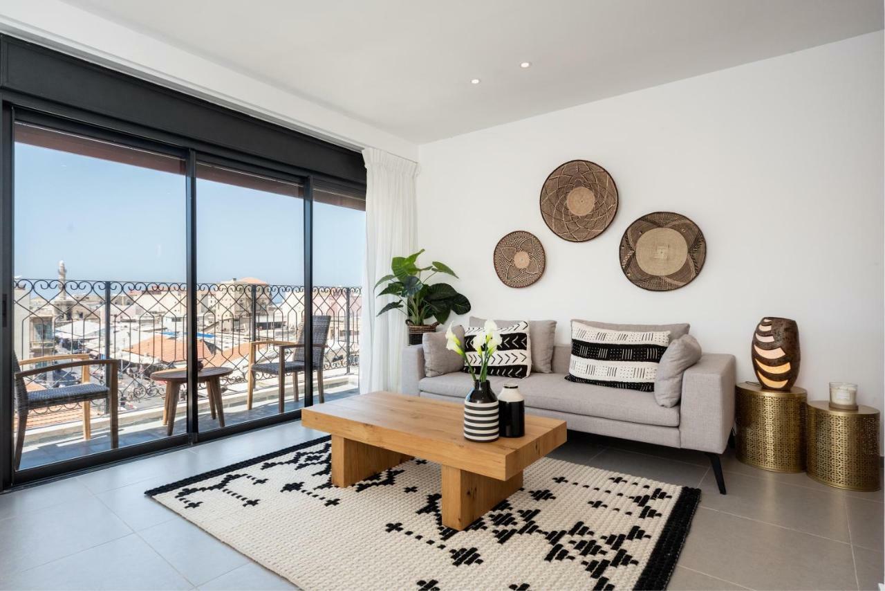 Duplex With Sea View Terrace Above The Flea Market Tel Aviv Exterior photo
